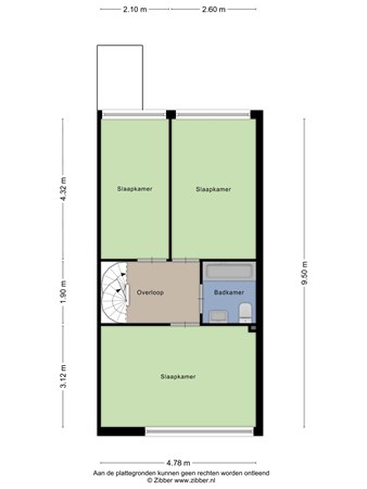 Plattegrond - Hazeleger 179, 5431 HS Cuijk - 446881_2D_Eerste_verdieping_Hazeleger_179_Cuijk_02.jpg