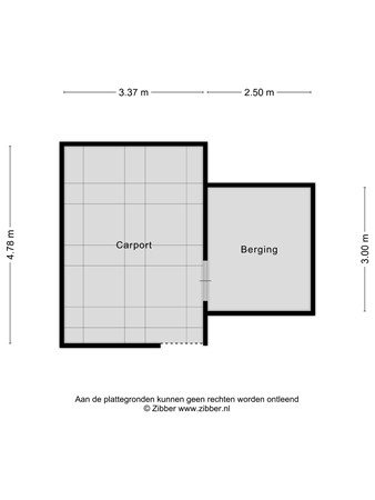 Plattegrond - Hazeleger 71, 5431 HL Cuijk - 451196_2D_Carport_Hazeleger_71_Cuijk_04.jpg