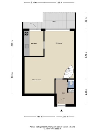 Plattegrond - Korhoenderveld 131, 5431 HC Cuijk - 451196_2D_Begane_Grond_Hazeleger_71_Cuijk_01.jpg