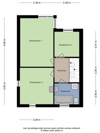 Plattegrond - Brouwersbos 66, 5432 BE Cuijk - 476512_2D_Eerste_Verdieping_Brouwersbos_66_Cuijk_02.jpg