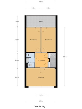 Dassenburcht 41, 5431 JX Cuijk - Verdieping.jpg