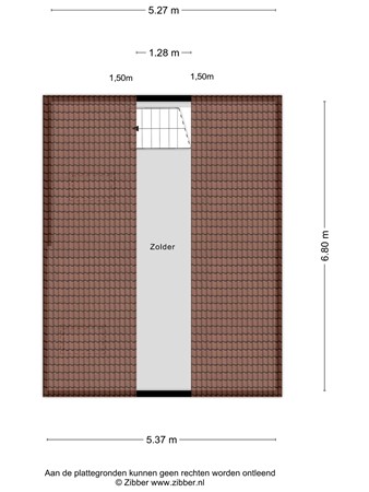 Brugkade 8, 9503 HJ Stadskanaal - 422204_2D_Zolder_Brugkade_8_Stadskanaal_06.jpg