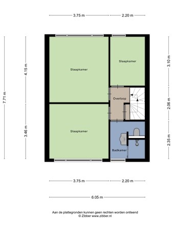 Seringenlaan 24, 9663 EJ Nieuwe Pekela - 444390_2D_Eerste_Verdieping_Seringenlaan_24_Nieuwe_Pekela_02.jpg