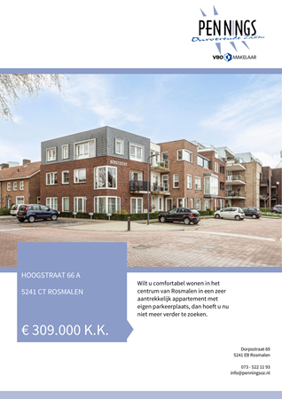 Brochure - Hoogstraat 66-A, 5241 CT ROSMALEN (1) - Hoogstraat 66A, 5241 CT Rosmalen