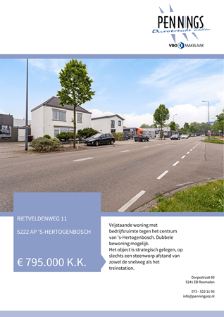 Brochure - Rietveldenweg 11, 5222 AP 'S-HERTOGENBOSCH (1) - Rietveldenweg 11, 5222 AP 's-Hertogenbosch