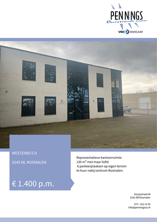 Brochure - Westeind 5-D, 5245 NL ROSMALEN (1) - Westeind 5D, 5245 NL Rosmalen