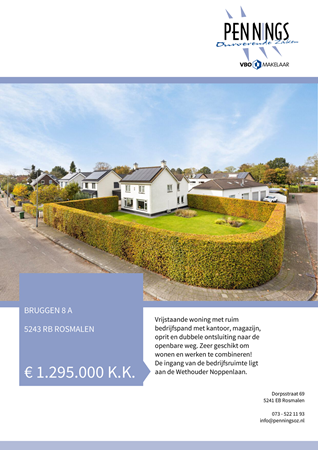 Brochure - Bruggen 8-A, 5243 RB ROSMALEN (1) - Bruggen 8A, 5243 RB Rosmalen