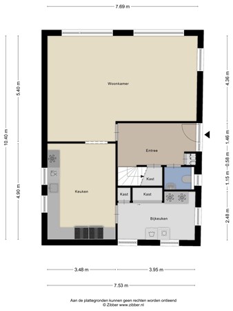 Plattegrond - Bruggen 8A, 5243 RB Rosmalen - 463406_2D_Begane_Grond_Bruggen_8_A_Rosmalen_01.jpg