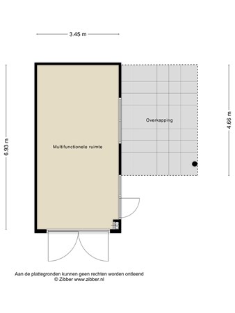 Plattegrond - Bruggen 8A, 5243 RB Rosmalen - 463406_2D_Bijgebouw_Bruggen_8_A_Rosmalen_04.jpg