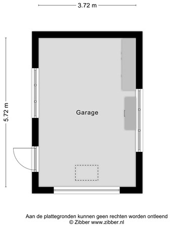 Plattegrond - Kerkhofstraat 12, 5398 HH Maren-Kessel - 474977_2D_Garage_Kerkhofstraat_12_MarenKessel_04.jpg