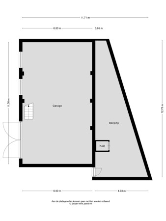 Plattegrond - Rietveldenweg 11, 5222 AP 's-Hertogenbosch - 436966_2D_Garage_Rietveldenweg_11_sHertogenbosch_06.jpg