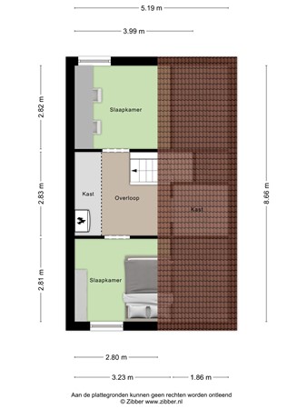 Plattegrond - 19, 5244 HC Rosmalen - 173310766_1555113_peelh_tweede_verdiepi_first_design_20250528_25273f.jpg