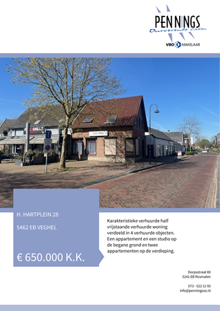 Brochure - H. Hartplein 28, 5462 EB VEGHEL (1) - H. Hartplein 28, 5462 EB Veghel