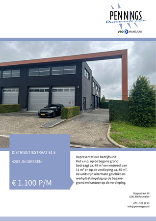 Brochure - Distributiestraat 61-E, 4283 JN GIESSEN (1) - Distributiestraat 61E, 4283 JN Giessen