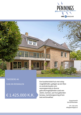Brochure - Tweeberg 46, 5246 XN ROSMALEN (1) - Tweeberg 46, 5246 XN Rosmalen