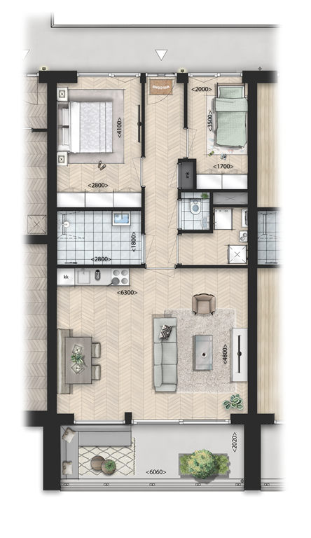 mediumsize floorplan