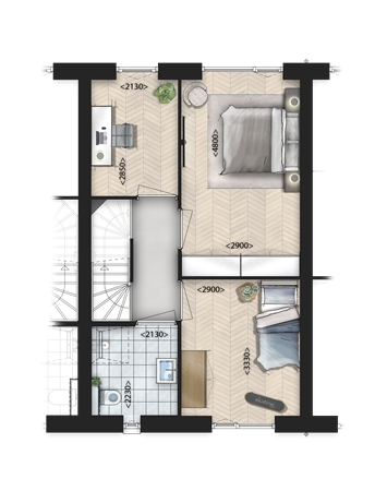 Jachthuis Bouwnummer 96, 3925 EB Scherpenzeel - De Bunte_Blok 016 - Vd1_Middenwoning_Png.png