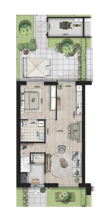 Donjon Bouwnummer 121, 3925 EA Scherpenzeel - De Bunte_Blok 020_Begane grond_Hoekwoning_Png.png