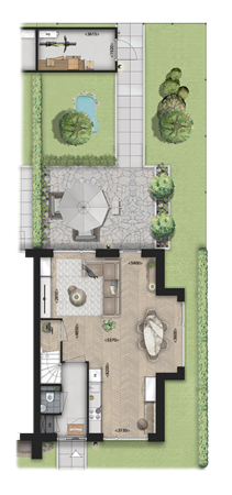 Donjon Bouwnummer 120, 3925EB Scherpenzeel - De Bunte_Blok 019 - Begane grond_Hoekwoning_Rechts_Png.png