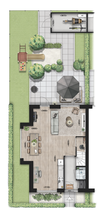 Jachthuis Bouwnummer 94, 3925EB Scherpenzeel - De Bunte_Blok 016 - Begane grond_Hoekwoning links_Png.png