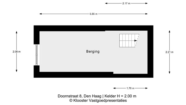 Floorplan - Doornstraat 8, 2584 AM Den Haag
