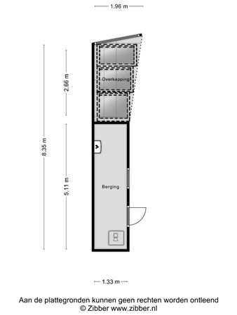 Floorplan - Zwolsestraat 213, 2587 VC Den Haag