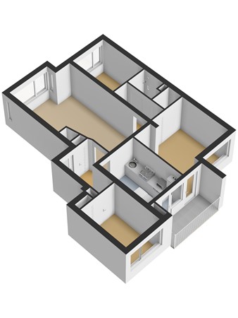 Floorplan - 3e Eeldepad 50, 2541 JJ Den Haag