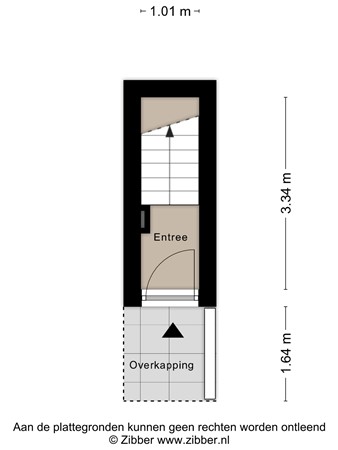 Floorplan - Valkenboskade 334, 2563 HG Den Haag