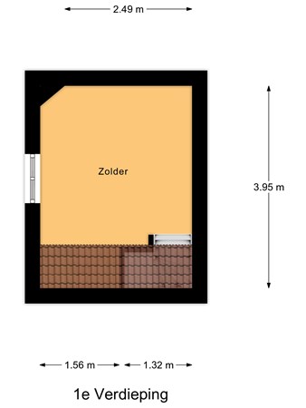 Floorplan - Professor Kaiserstraat 1, 2562 KA Den Haag