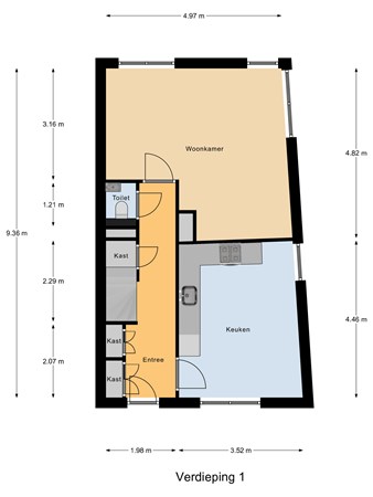 Floorplan - Westlandseplein 53, 2512 SX Den Haag