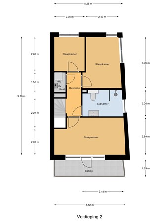 Floorplan - Westlandseplein 53, 2512 SX Den Haag