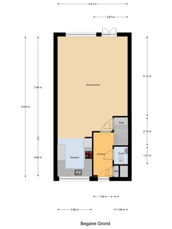 Floorplan - Leeuweriklaan 3, 2289 EE Rijswijk