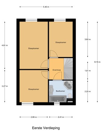 Floorplan - Leeuweriklaan 3, 2289 EE Rijswijk