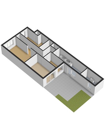 Floorplan - Kaapseplein 132, 2572 NH Den Haag