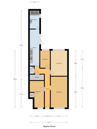 Floorplan - Kaapseplein 132, 2572 NH Den Haag