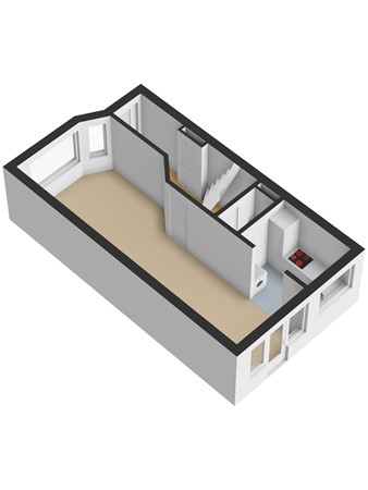 Floorplan - Hugo Verrieststraat 36, 2524 CE Den Haag