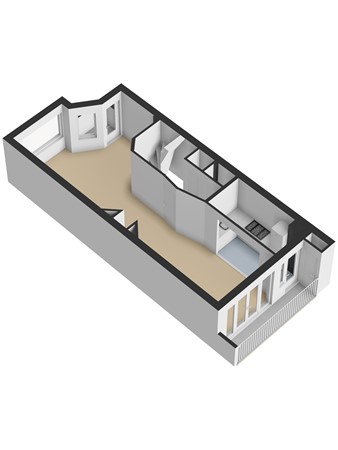 Floorplan - Hoekwaterstraat 52, 2274 PZ Voorburg