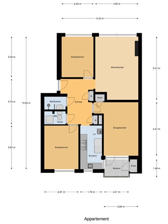 Floorplan - Hengelolaan 921, 2544 GE Den Haag