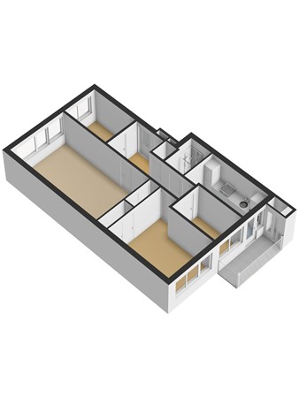Floorplan - Castricumplein 23, 2547 JA Den Haag