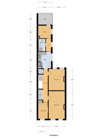 Floorplan - Frans Halsstraat 24, 2525 VZ Den Haag