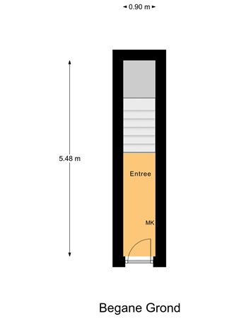 Floorplan - Vinkensteynstraat 69, 2562 TM Den Haag