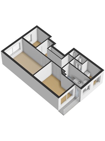 Floorplan - Monstersestraat 180, 2512 PE Den Haag