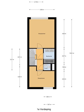 Floorplan - Zwaardvegersgaarde 10, 2542 TE Den Haag