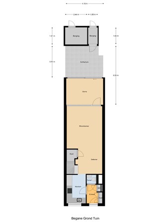 Floorplan - Zwaardvegersgaarde 10, 2542 TE Den Haag