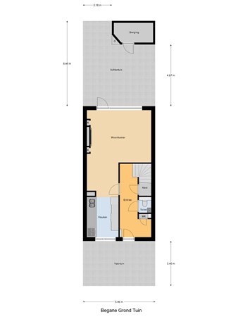 Floorplan - Reitzstraat 285, 2571 RP Den Haag