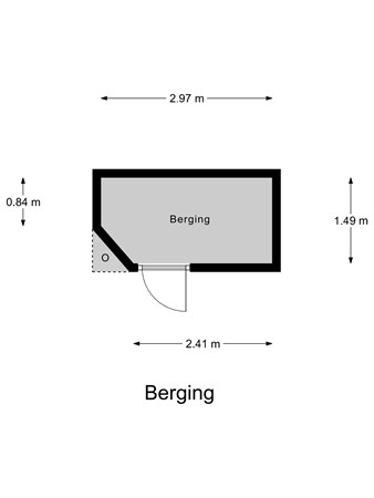 Floorplan - Reitzstraat 285, 2571 RP Den Haag