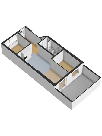 Floorplan - Alberdingk Thijmstraat 156, 2524 HR Den Haag