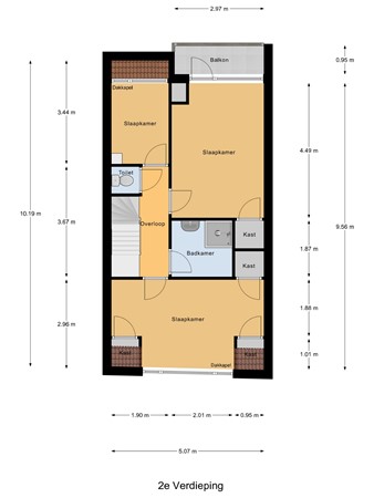 Floorplan - Groenteweg 85, 2525 JW Den Haag