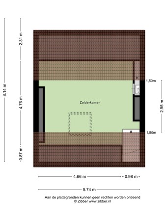 Floorplan - Dierenselaan 142, 2573 KL Den Haag