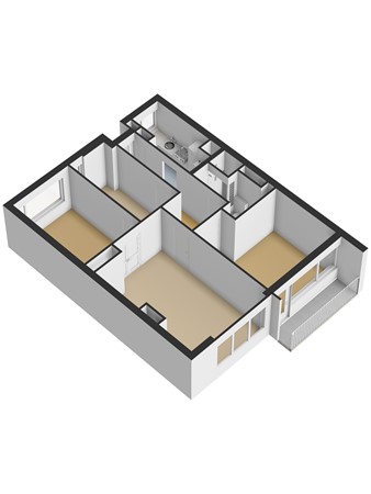 Floorplan - De Gaarde 446, 2542 CV Den Haag